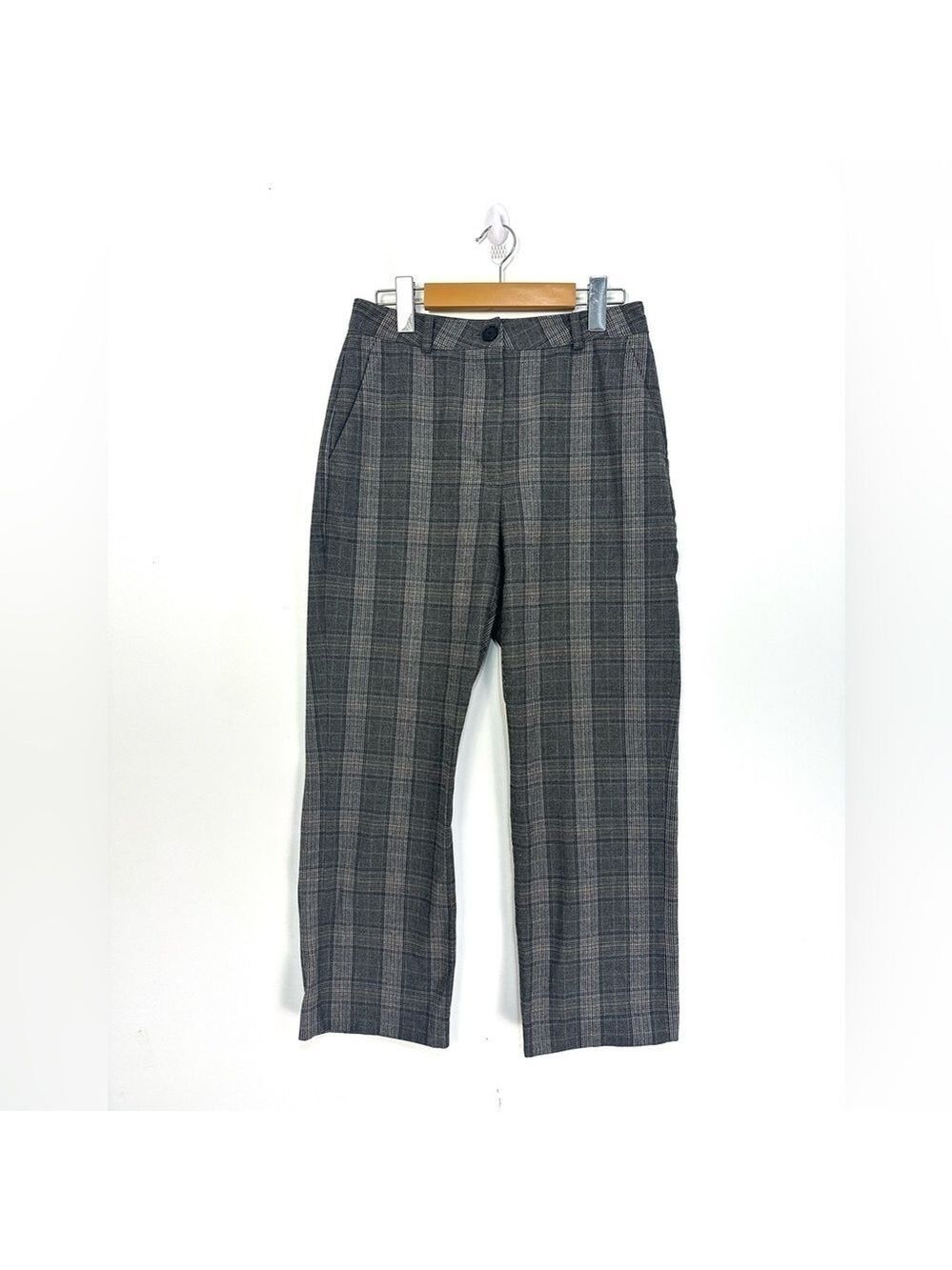 Aritzia Sunday Best Check Crop Pant Sz 4